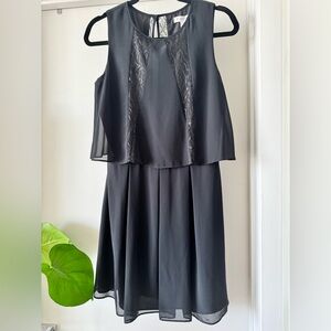 BCBGeneration Black Layered Mini Dress Sz 8